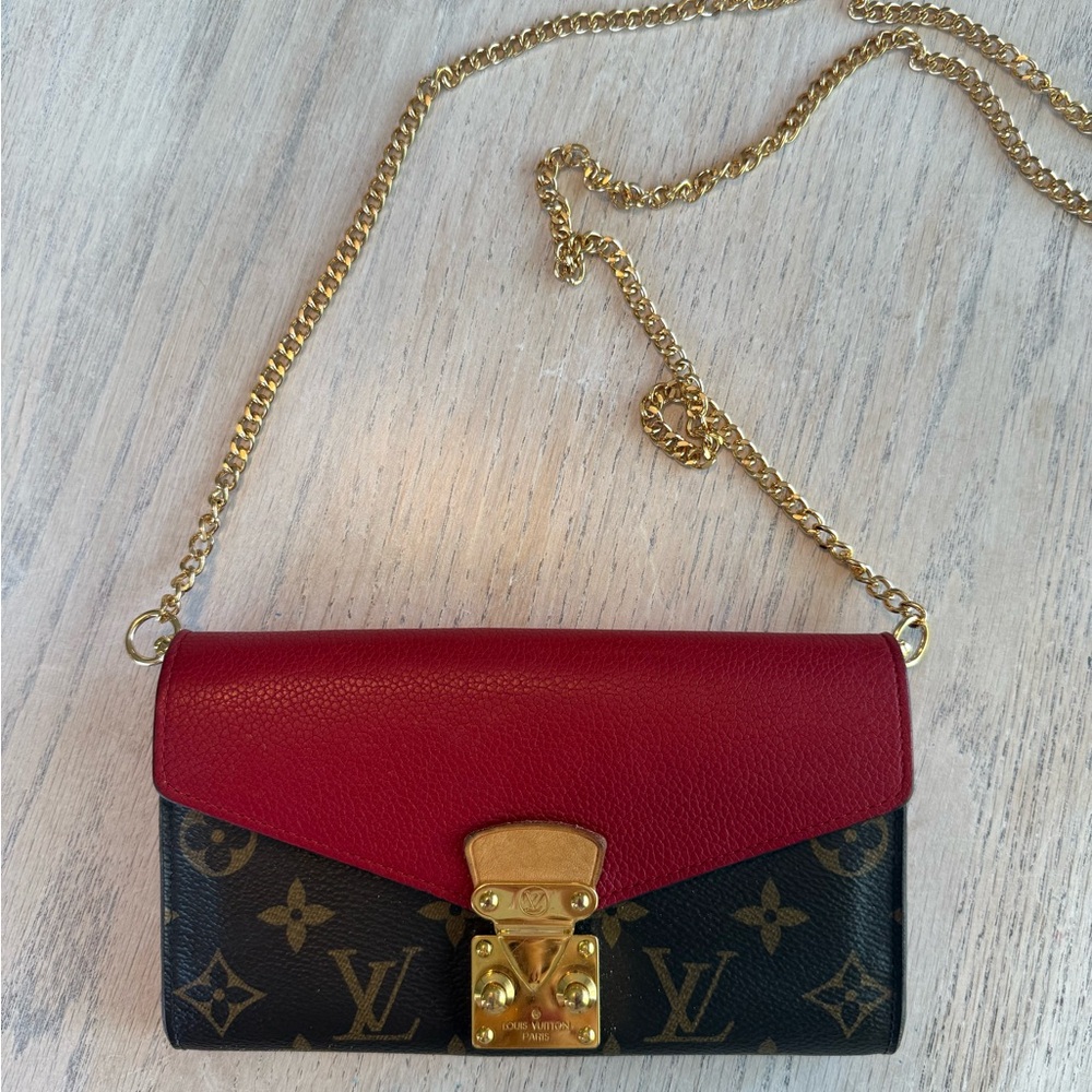 Louis Vuitton Monogramed Coated Canvas Pallas Wallet/Purse